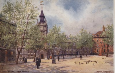 La Biblioteca, Inner Temple da Charles Edwin Flower